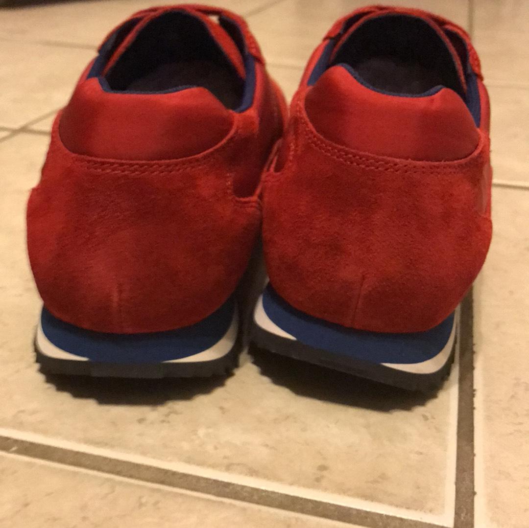 red prada sneakers